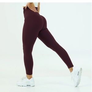 SOLD - NVGTN burgundy signature leggings